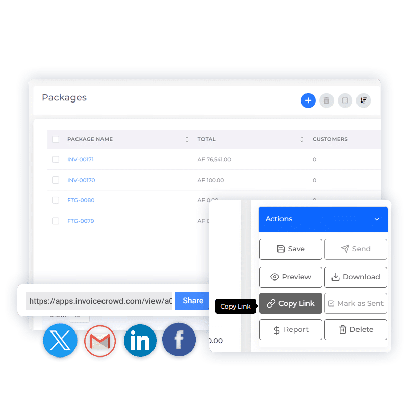 Packages Invoice Crowd Packages Invoice Crowd