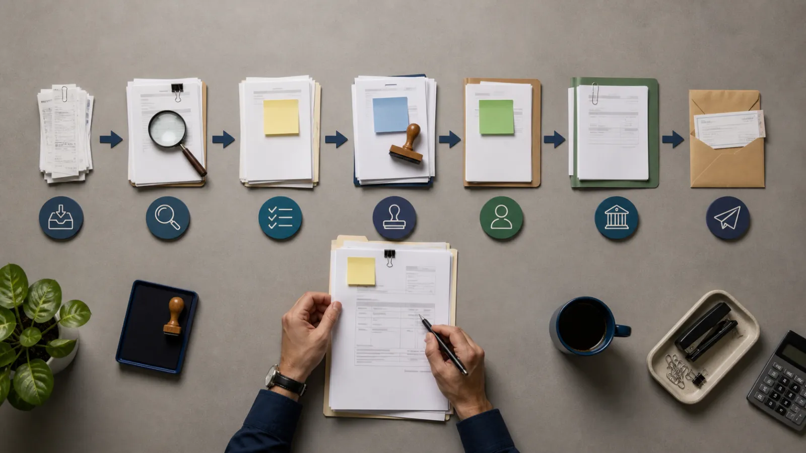 Editorial visual for The Accounts Payable Process in 7 Steps From Bill to Payment