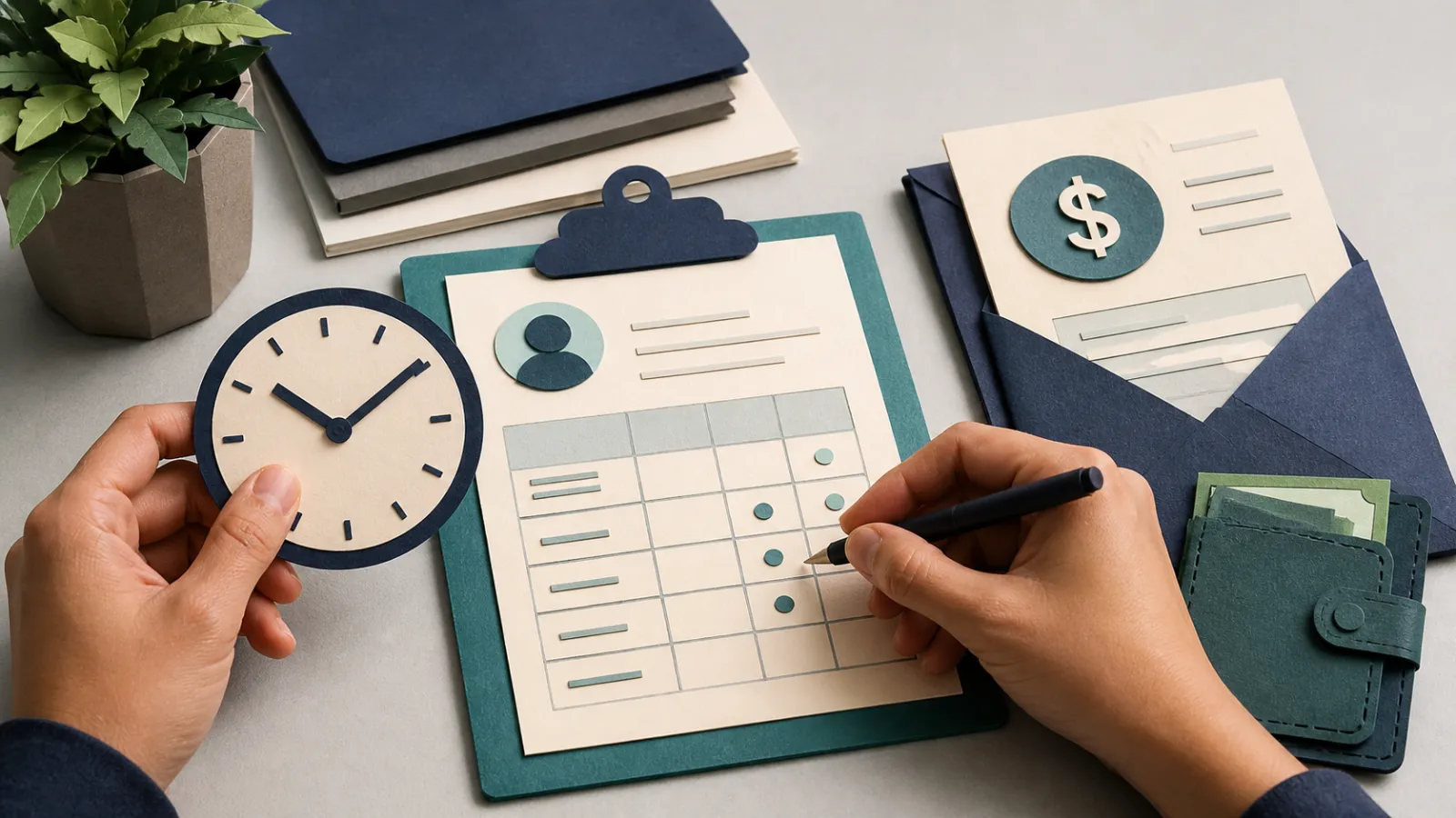 Editorial visual for How to Bill Clients for Time: Timesheets, Billable Hours and Getting Paid