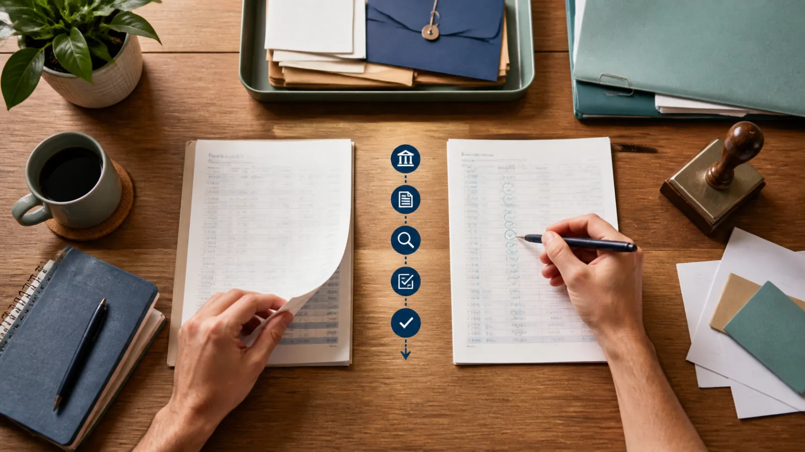 Editorial visual for How to Do a Bank Reconciliation in 7 Steps With an Example