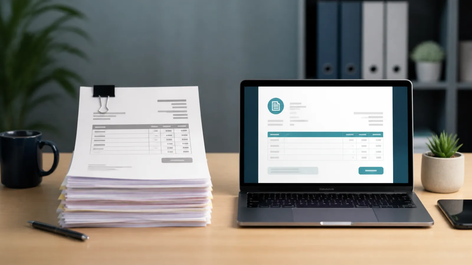 Editorial visual for Is a PDF an Electronic Invoice? No, Here Is the Difference