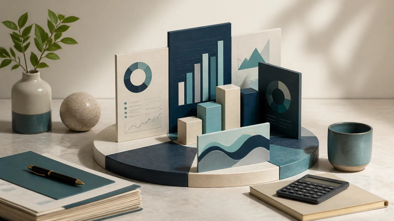 Editorial visual for The 6 Financial Reports Every Service Business Should Run Monthly