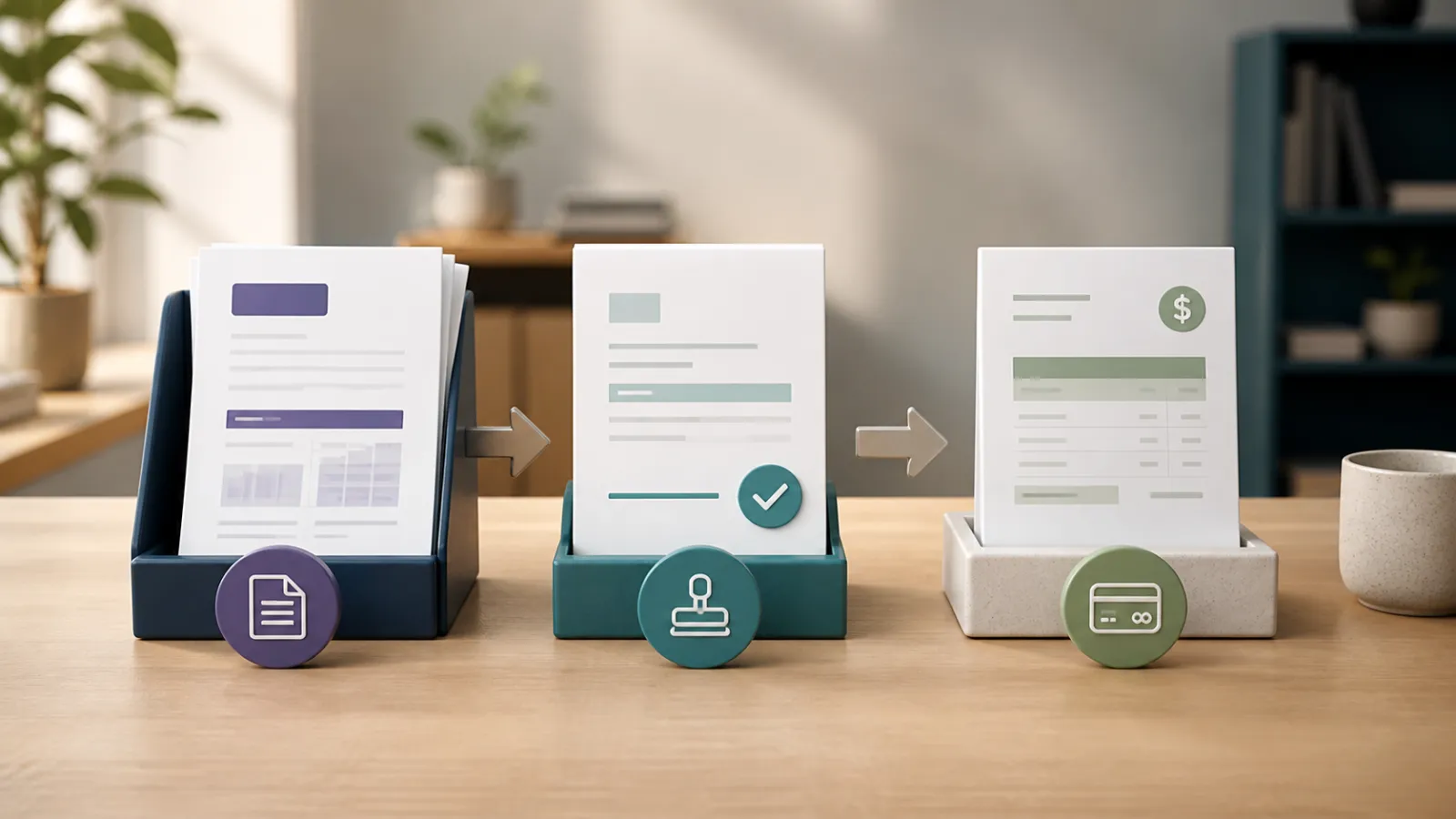 Editorial visual for Proposal to Invoice Workflow: Stop Retyping the Deal You Won