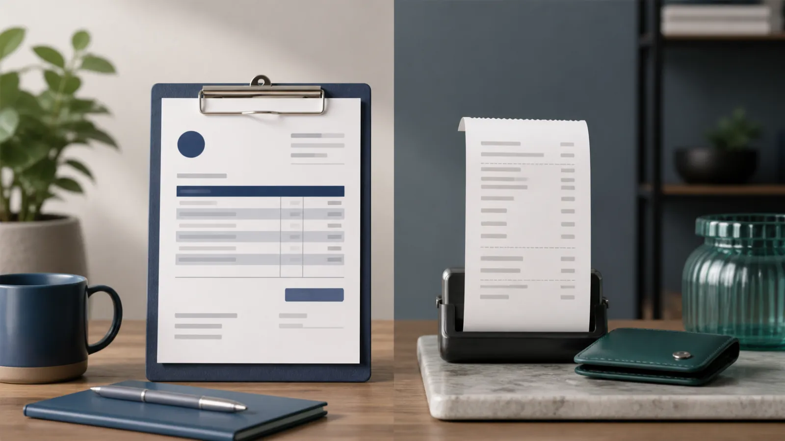 Editorial visual for Sales Invoice vs Receipt: What Is the Difference?