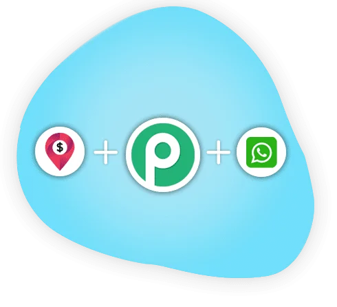 A Pabbly Connect workflow sending a WhatsApp template message when an Invoice Crowd invoice is updated