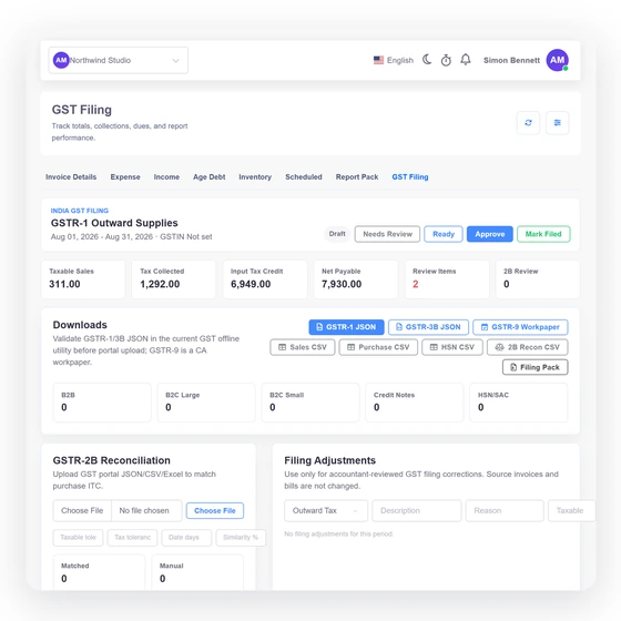 Invoice Crowd wave illustration for the spot3 migration stage using fictional data.