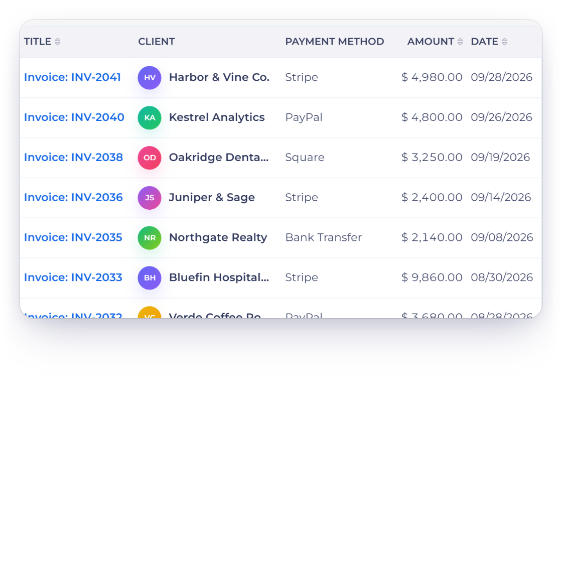 Invoice Crowd incomes list with the six Pabbly Connect actions and the create income action mapped from an earlier step