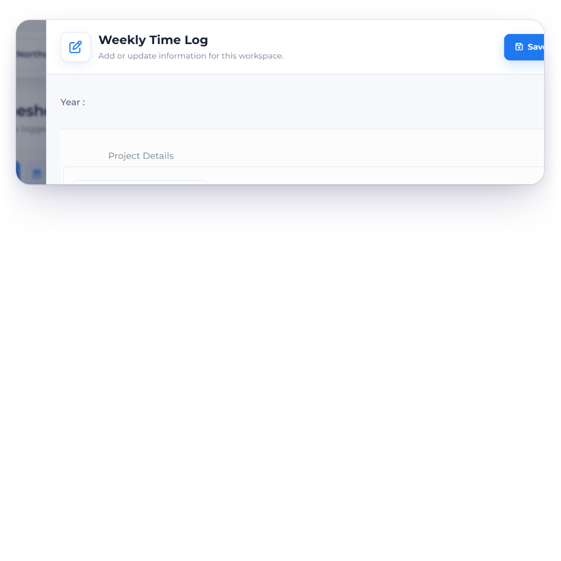 The Weekly Time Log in Invoice Crowd for filling a whole week at once: a row per project and task with hours for each day